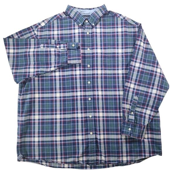 Daniel Cremieux Button Down Shirt Mens 3XL Plaid Long Sleeve Classic Fit Cotton - Picture 1 of 5